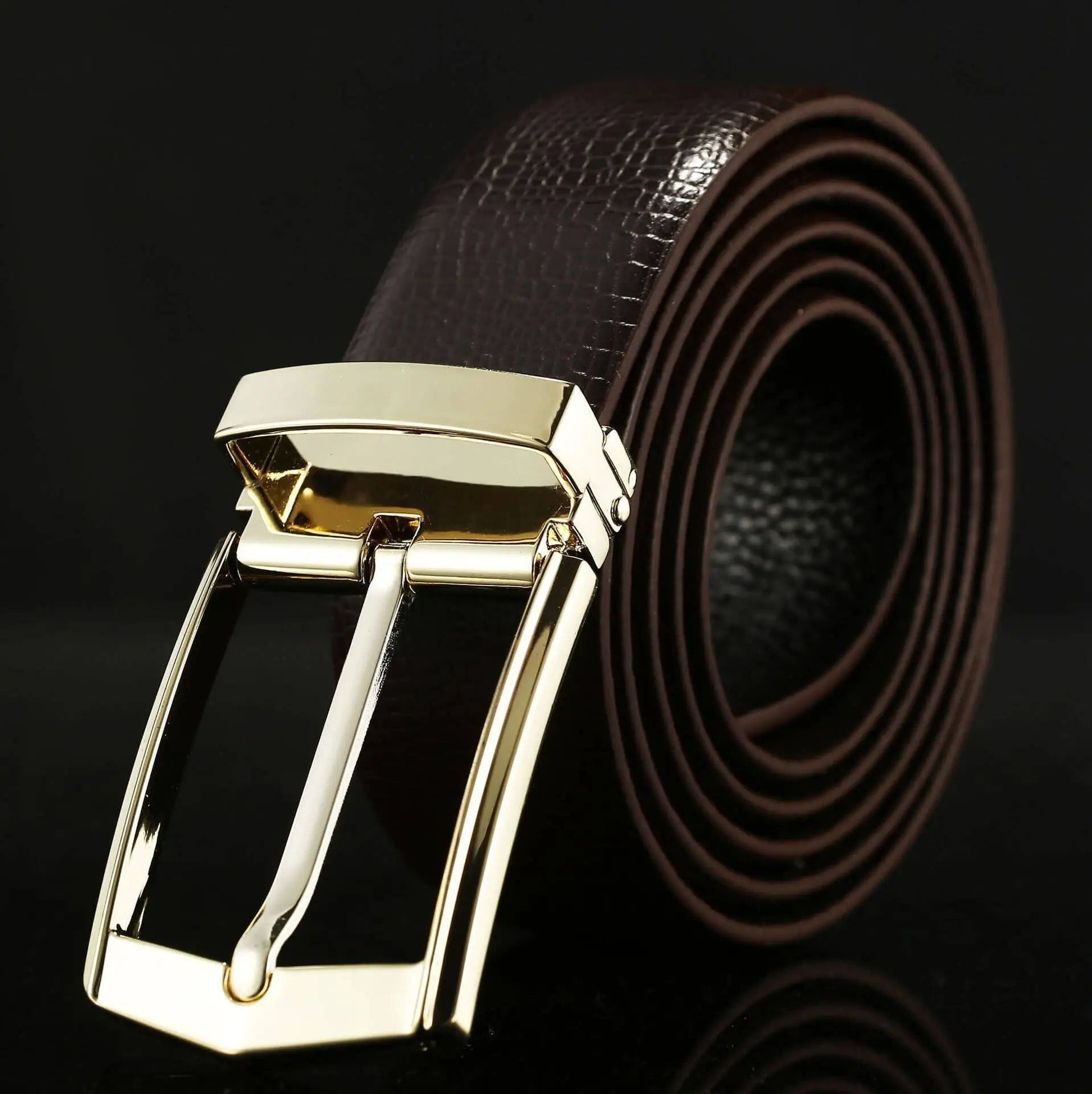 The Men's Leather Belt is not only durable, but also adds a touch of sophistication to any outfit. With a classic design and sturdy buckle, it's the perfect accessory for any occasion. Upgrade your wardrobe today!